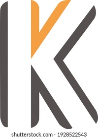 Logo de la letra K con fondo transparente