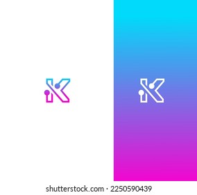 K Letter Logo Usable Vector Template Abstract Monogram Symbol 