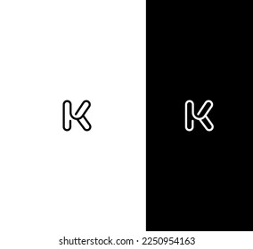 K Letter Logo Usable Vector Template Abstract Monogram Symbol 