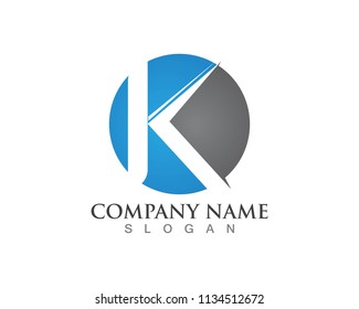 K Letter logo vector icon