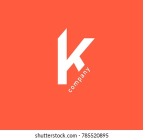K Letter logo vector icon.