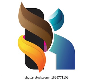 K letter logo vector illustration wrapped in gorgeous colors, perfect for your company logo.