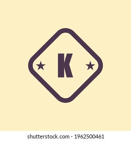 K Letter Logo Vector Illustration. Logo Initial Design Concept.