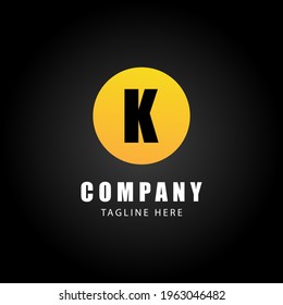 K Letter Logo Vector Illustration. Logo Initial Design Concept.
