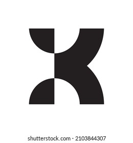 K letter logo vector illustration