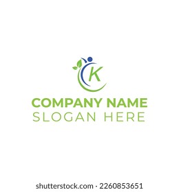 K letter logo vector illustration template