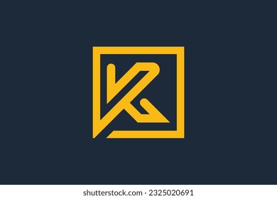 Vector de logotipo de letra K con concepto moderno de diseño creativo