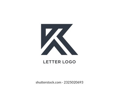 Vector de logotipo de letra K con concepto moderno de diseño creativo