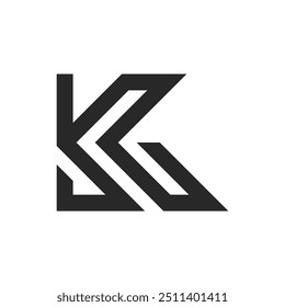 Vector del logotipo de la letra K. La simplicidad del concepto del logotipo de la letra K. Plantilla de logotipo para su negocio.
