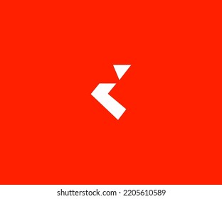 Plantilla de vectores de logotipo de la letra K Símbolo de monograma abstracto