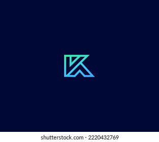 K Letter Logo Vector Template Abstract Monogram Symbol