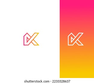 K Letter Logo Vector Template Abstract Monogram Symbol. Usable for Business sport, technology, fashion, digital And future creative logo