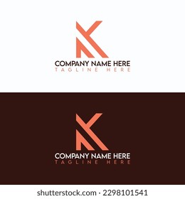 K letter logo in vector template design
