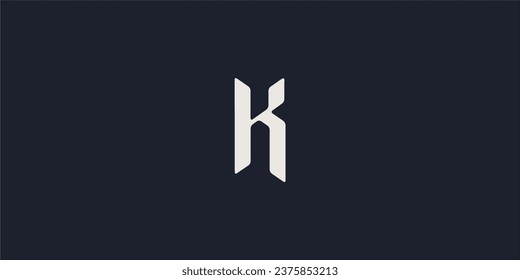 K Letra Logo Vector Template Símbolo abstracto de monograma . K Carta utilizable para el mejor logotipo moderno, empresarial, corporativo, premium, deportivo, tecnológico y creativo futuro