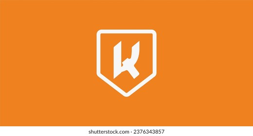 
K Letra Logo Vector Template Símbolo abstracto de monograma . letra K dentro del escudo Carta utilizable para el mejor moderno, empresarial, corporativo, premium, deportivo, tecnológico y futuro logotipo creativo
