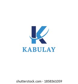 Diseño del logotipo de marca de letra K