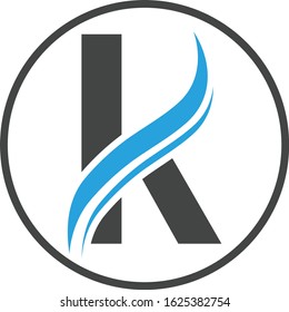K Letter Modern Logo Design