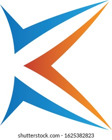 K Letter Modern Logo Design