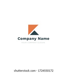 K letter modern logo design