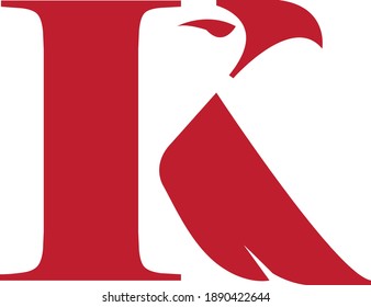 K letter modern logo design