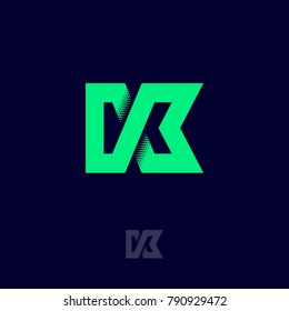K Letter. K monogram. Logo or icon design. Web, digital, sport, network, communication icon. Technology logo.