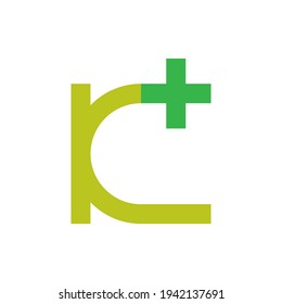 Letra K con vector de diseño de logotipo más