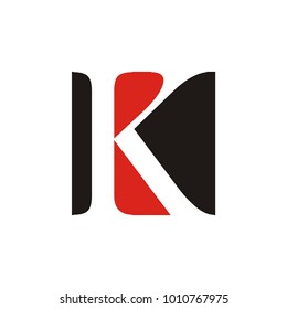 K Letter Square Vector logo