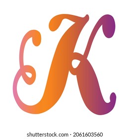 K Letter of Vectordesign 