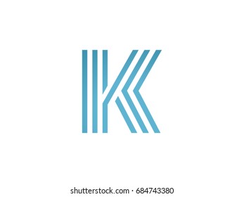 K letter vector icon