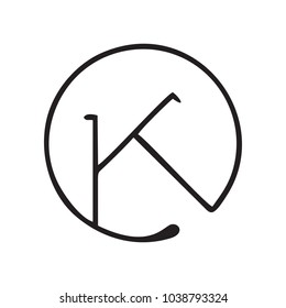 K letter vector logo