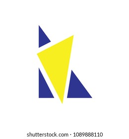 k letter vector logo