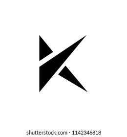 k letter vector logo