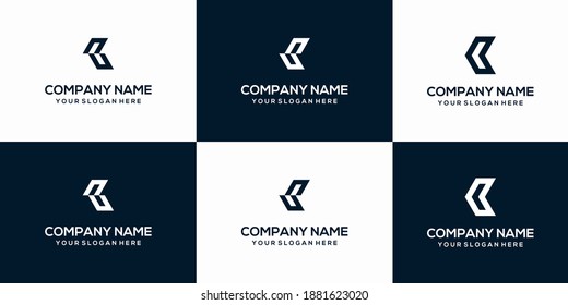 k letter vector logo abstract template