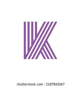 vector de letra K, diseño de logotipo