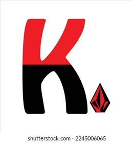 k letter vector logo design icon