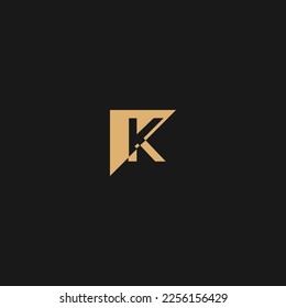 K letter vector logo design template, K minimal icon