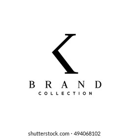 K letter vector logo design template. Business logo. Minimalistic brand identity