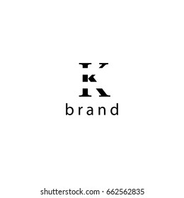 K letter vector logo design (sign, symbol, icon, emblem)