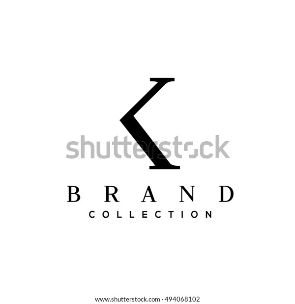 Kの文字のベクター画像ロゴデザインテンプレート ビジネスロゴ ミニマリズム的なブランドアイデンティティ のベクター画像素材 ロイヤリティフリー