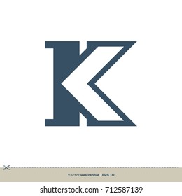 K Letter vector Logo Template Illustration Design. Vector EPS 10.