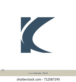 K Letter vector Logo Template Illustration Design. Vector EPS 10.