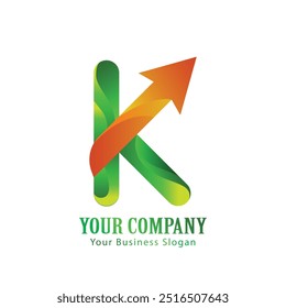 K  lettering logo is simple, easy to understand and authoritative