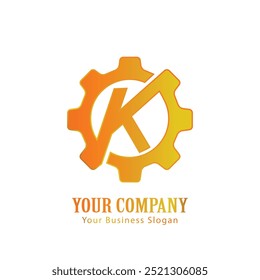 K  lettering logo is simple, easy to understand and authoritative