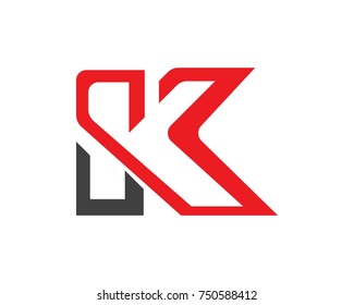 K letters logos Template vector