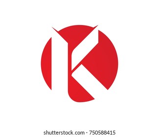 K letters logos Template vector