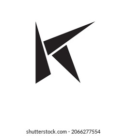 K Line Logo Design. Elegantes, universelles Vektordesign. Premium Business-Logo. Grafisches Alphabet-Symbol für Unternehmensidentität