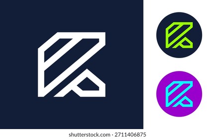 K line logo Vector stock