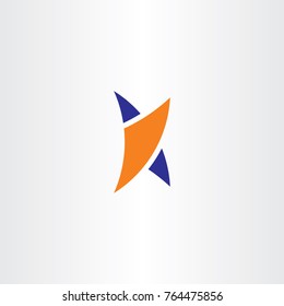 k logo blue orange icon sign symbol 