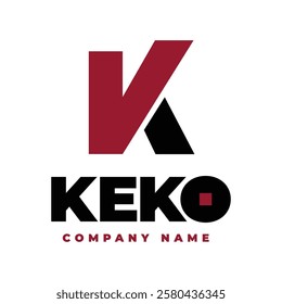 K logo company design vector