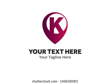 k logo creative design in flat style with color , initial k logo creative for identity and community